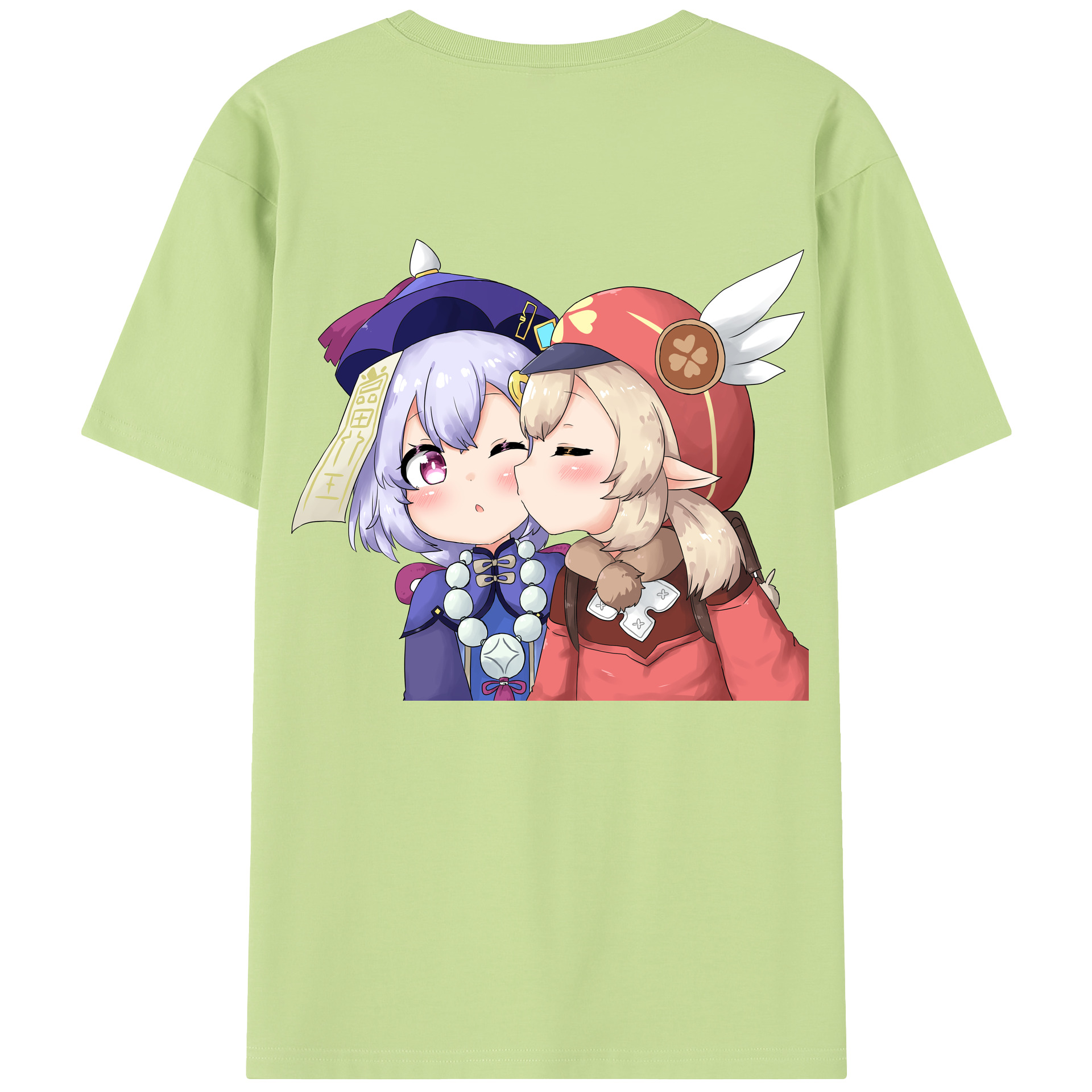 げんし神 七七 なな  genshin Nana 綿100％半袖Tシャツ（背面プリント）